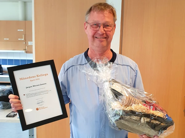 Månedens Kollega i april 2026 er Jørgen Werner Jensen fra Bregninge Plejecenter i Kalundborg Kommune.