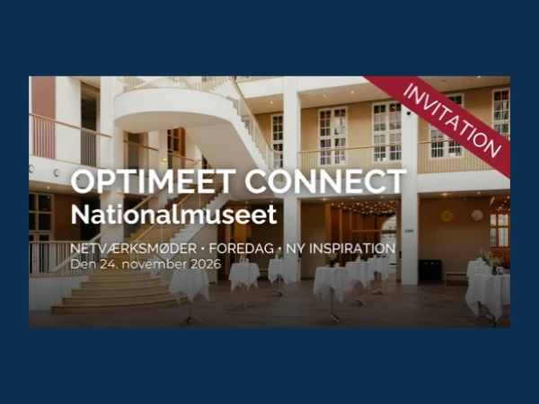 KollegaKompagniet deltager ved OPTIMEET Connect på Nationalmuseet i København den 24. november 2026.