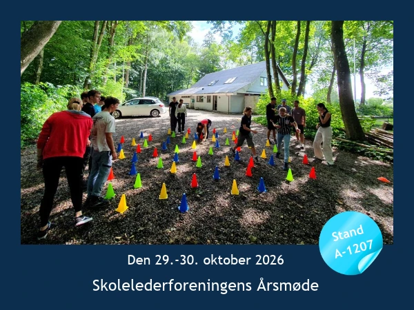 KollegaKompagniet deltager på udstillingen ved Skolelederforeningens Årsmøde 2026 i Odense den 29.-30. oktober 2026. Mød os på stand A-1207.